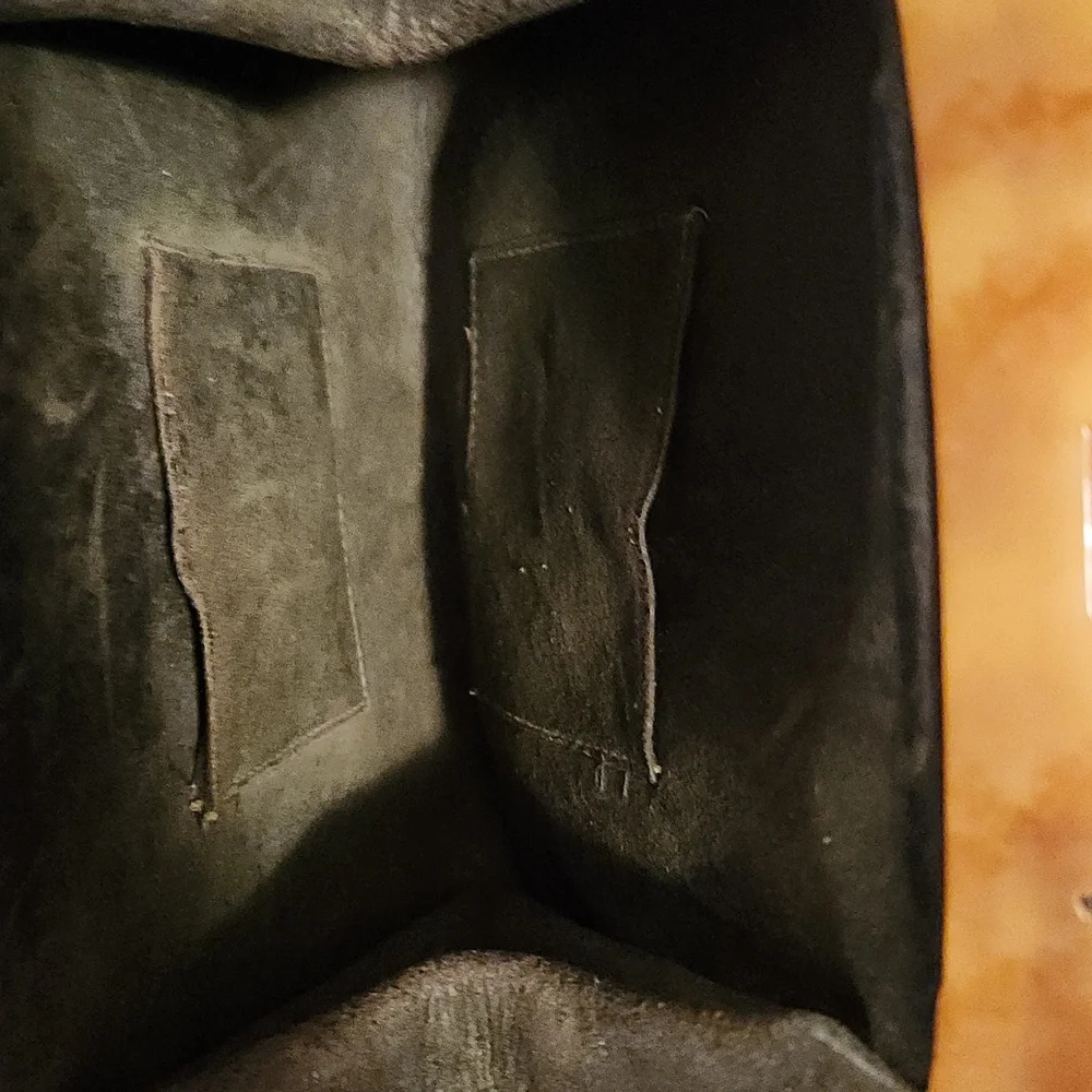 Vintage 1920s Elegant Brown Leather Handbag - Picture 9 of 12